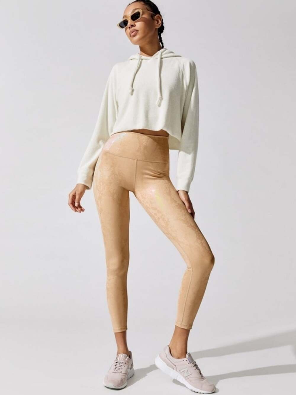 Carbon 38 Metallic snake High Rise Leggings XS